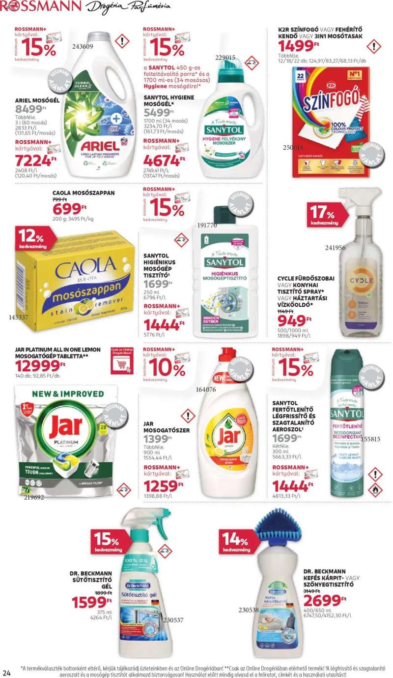 Rossmann Akciós újság Rossmann 20 oldal