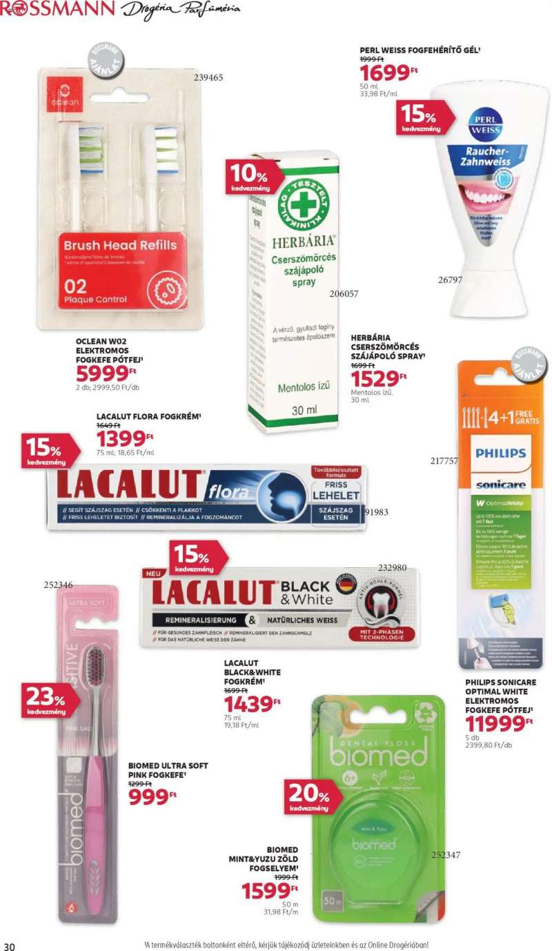 Rossmann Akciós újság Rossmann 28 oldal