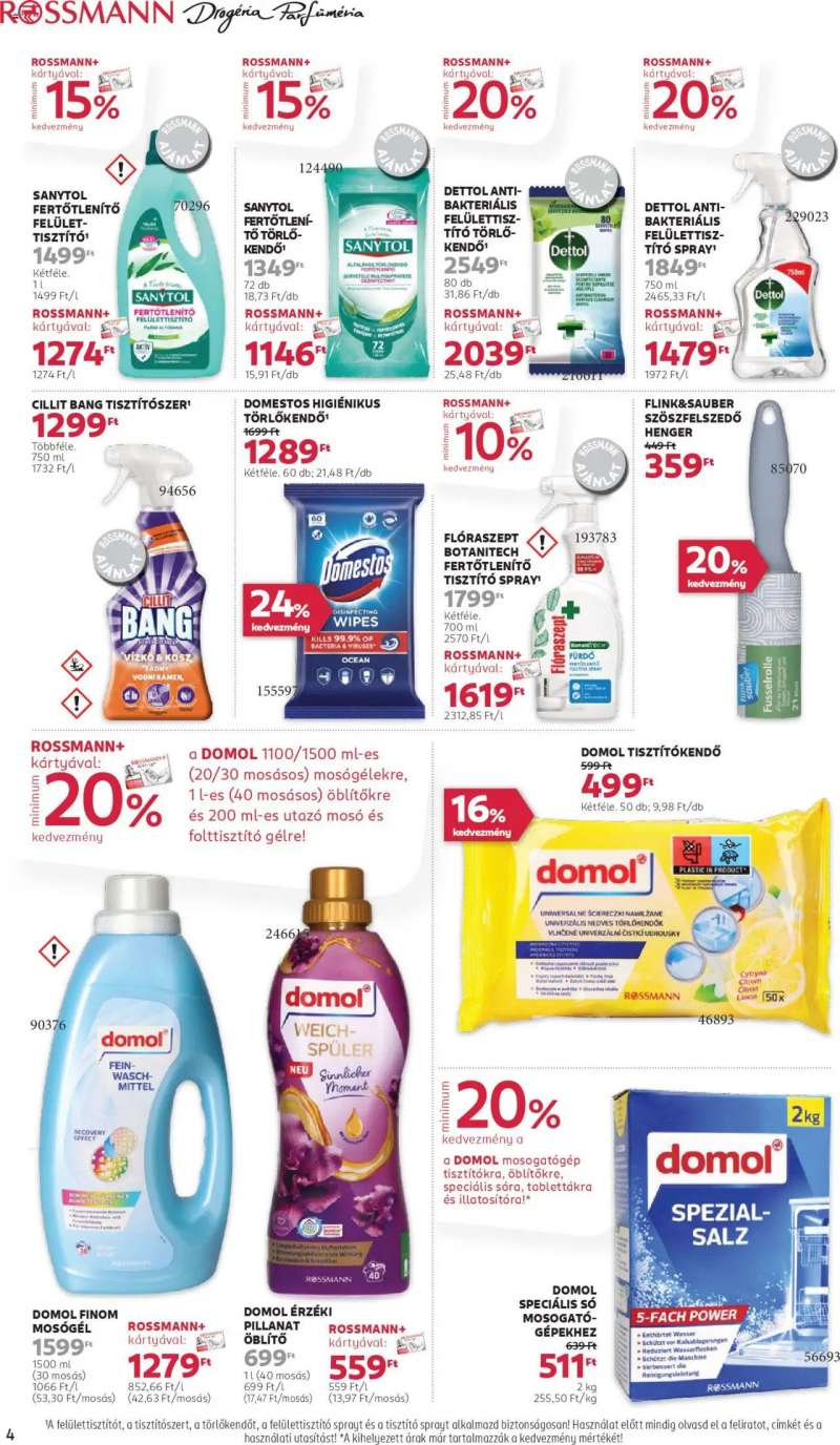 Rossmann Akciós újság Rossmann 4 oldal