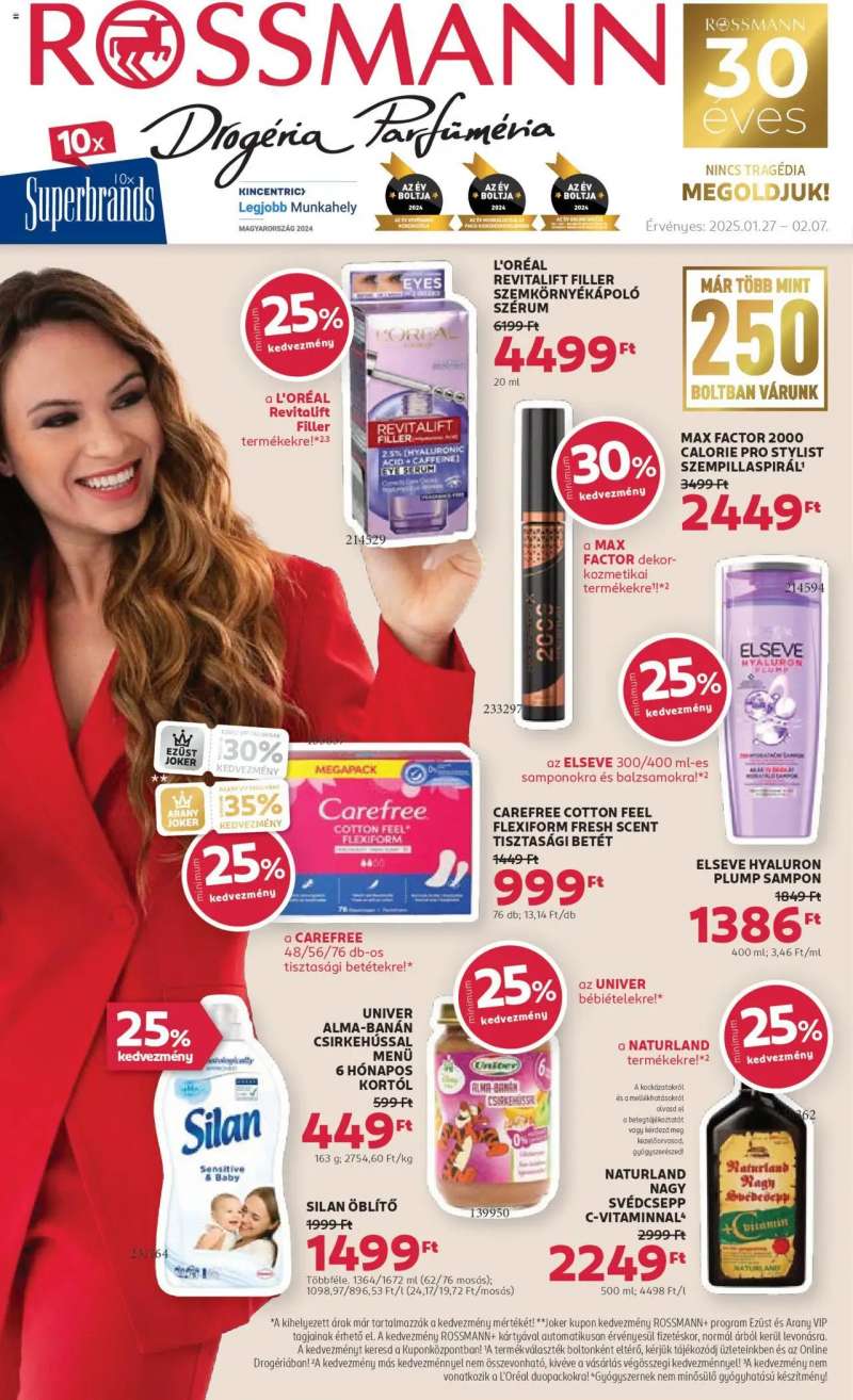 Rossmann Akciós újság Rossmann 1 oldal