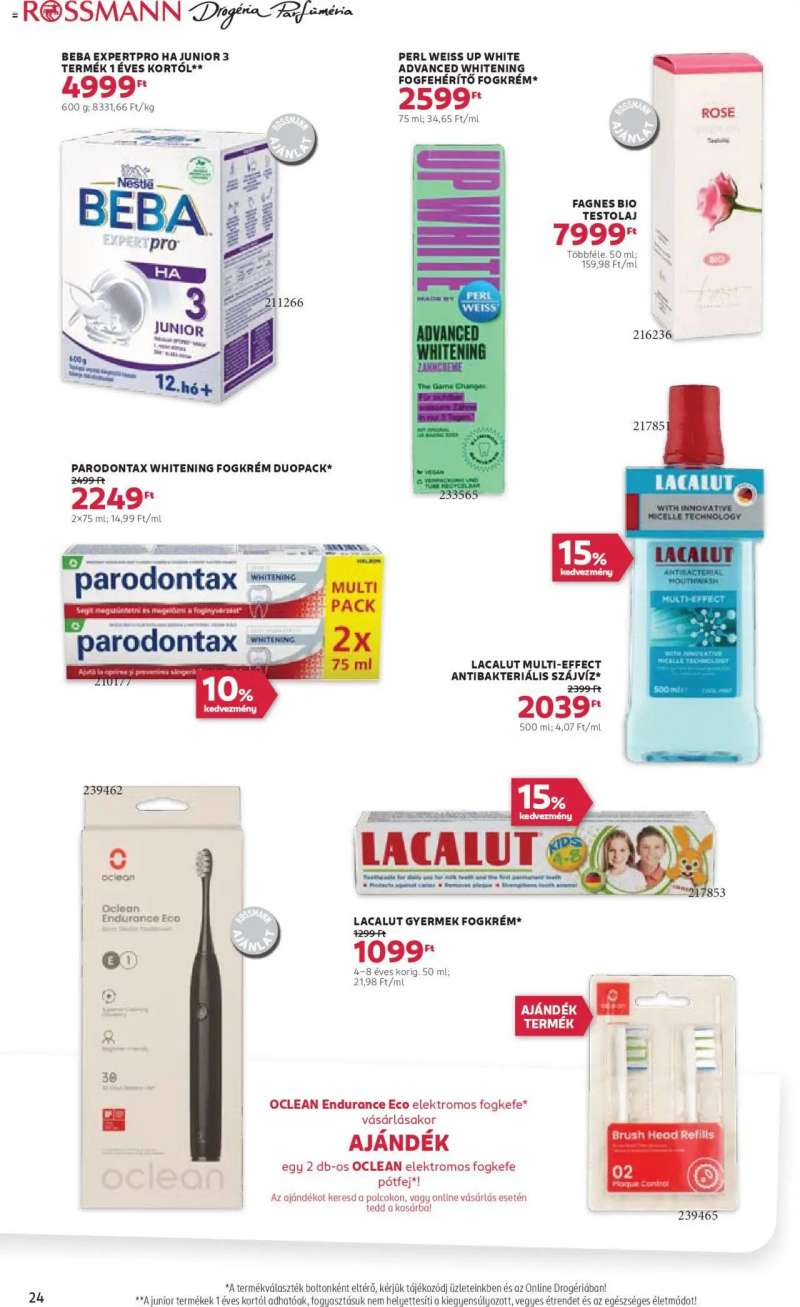 Rossmann Akciós újság Rossmann 26 oldal