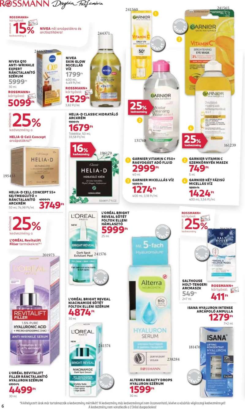 Rossmann Akciós újság Rossmann 6 oldal