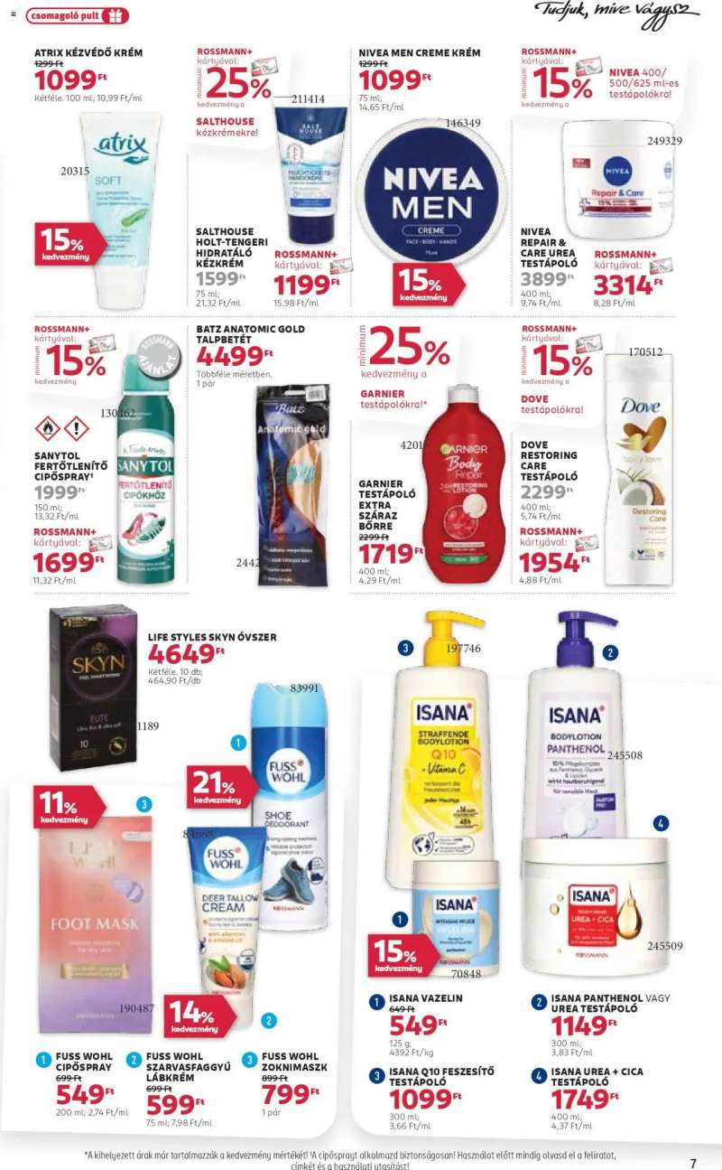 Rossmann Akciós újság Rossmann 7 oldal