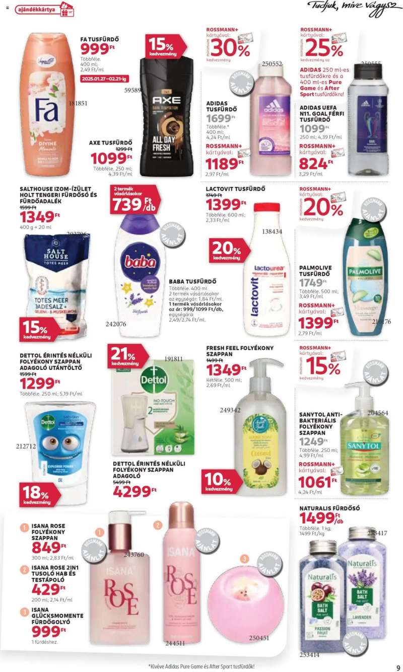 Rossmann Akciós újság Rossmann 9 oldal