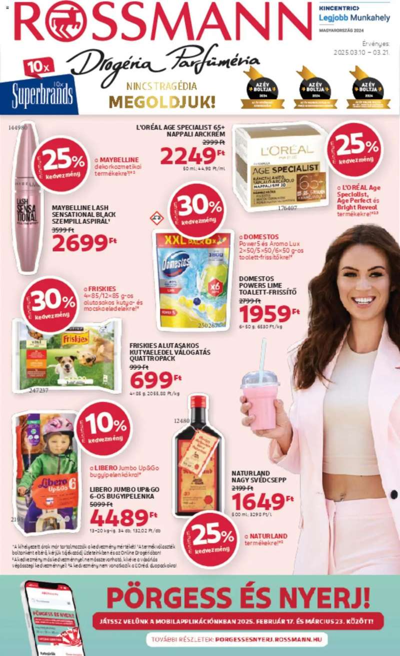 Rossmann Akciós újság Rossmann 1 oldal