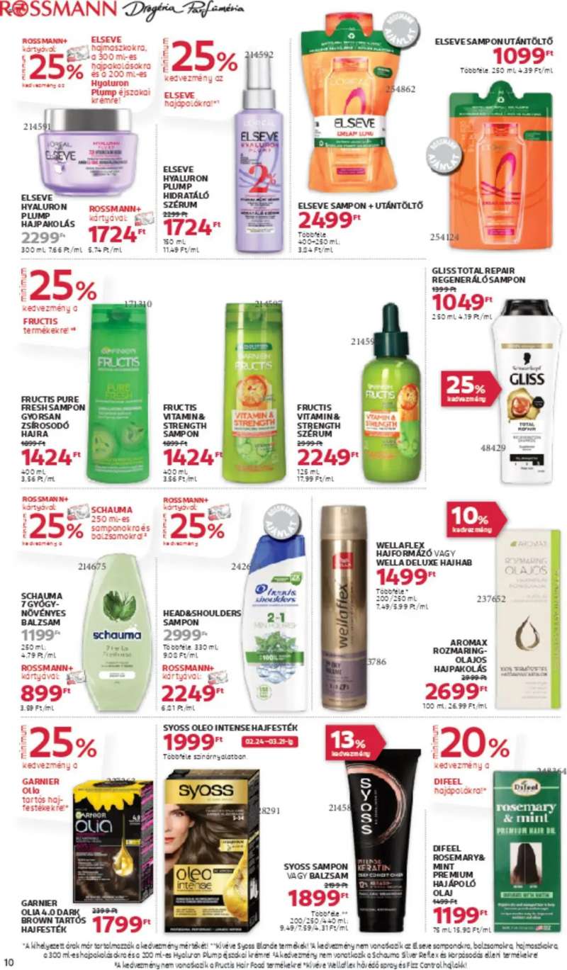 Rossmann Akciós újság Rossmann 12 oldal