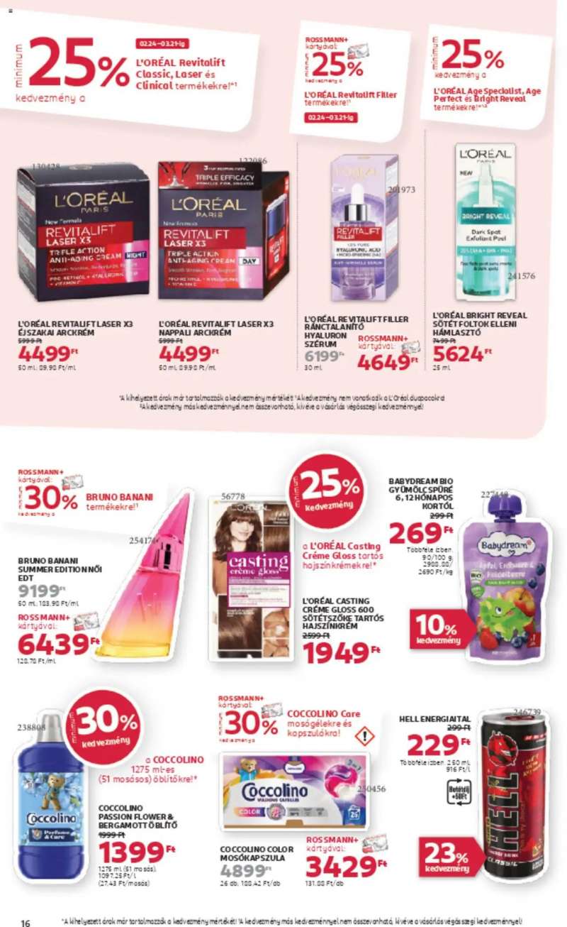 Rossmann Akciós újság Rossmann 18 oldal