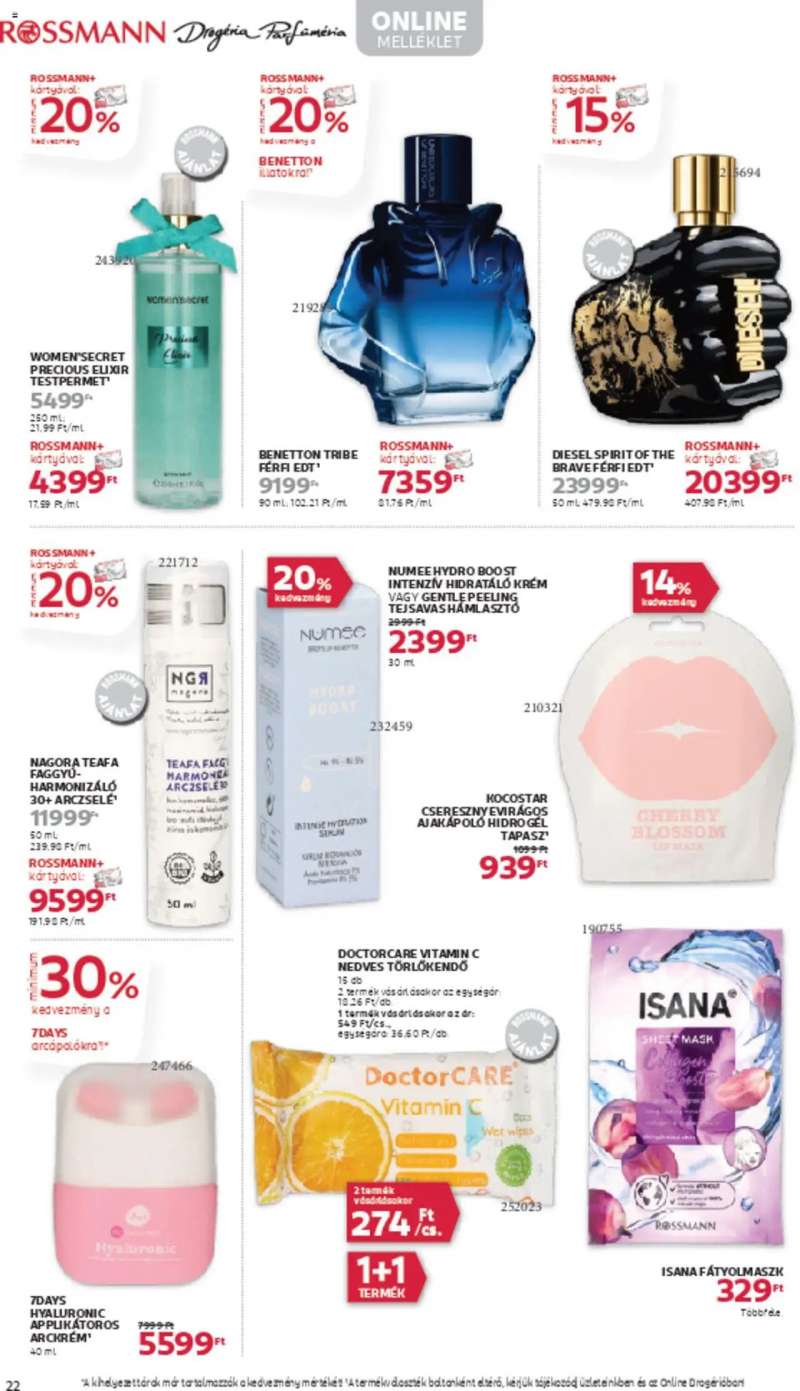 Rossmann Akciós újság Rossmann 24 oldal