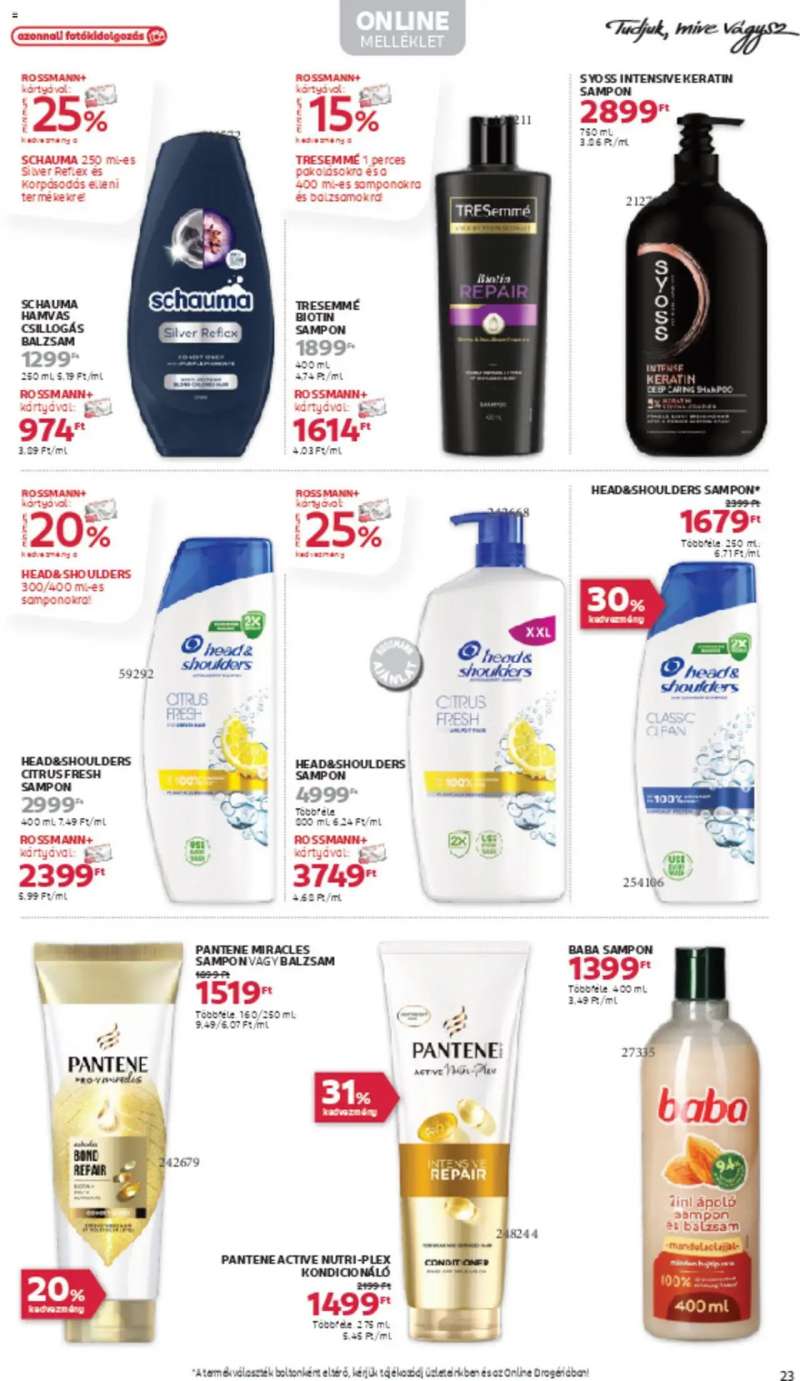 Rossmann Akciós újság Rossmann 25 oldal