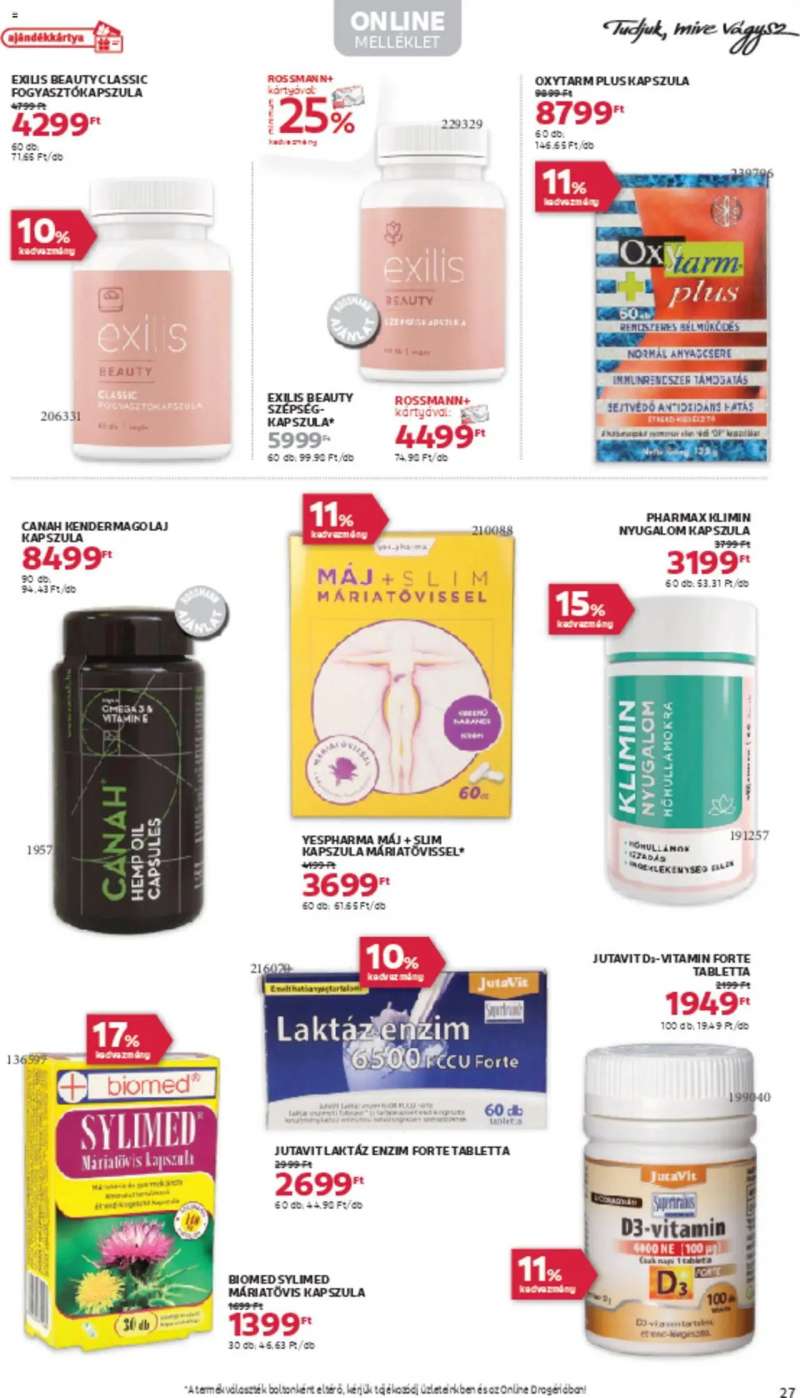 Rossmann Akciós újság Rossmann 29 oldal