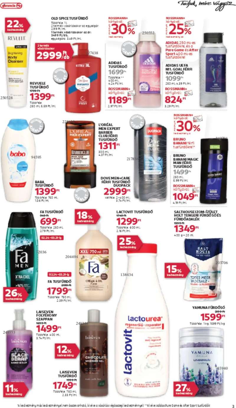 Rossmann Akciós újság Rossmann 3 oldal