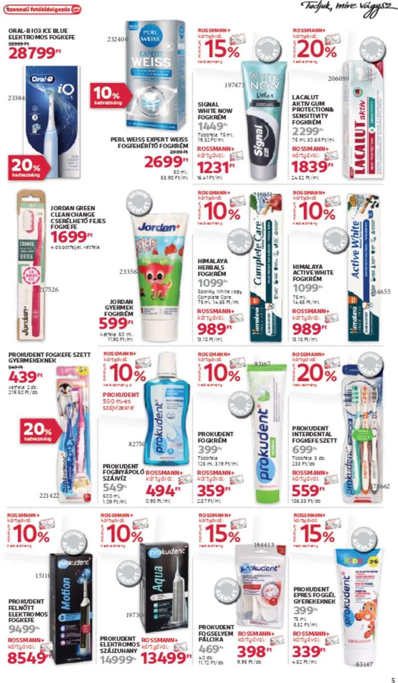 Rossmann Akciós újság Rossmann 5 oldal