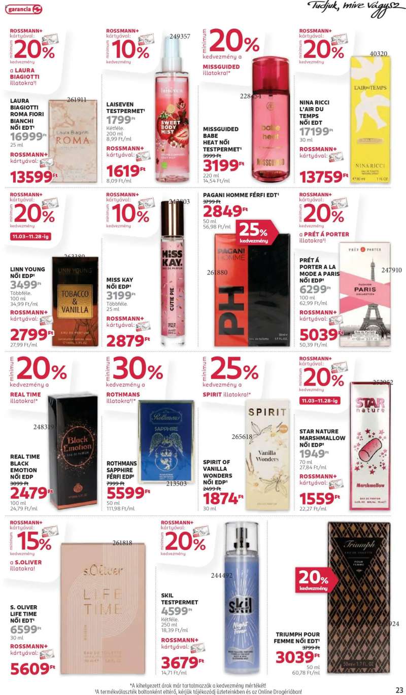 Rossmann Akciós újság Rossmann 25 oldal