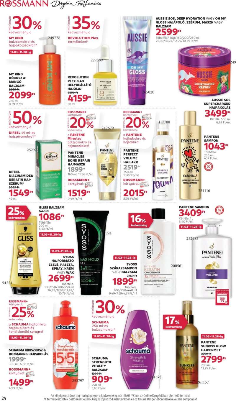 Rossmann Akciós újság Rossmann 26 oldal