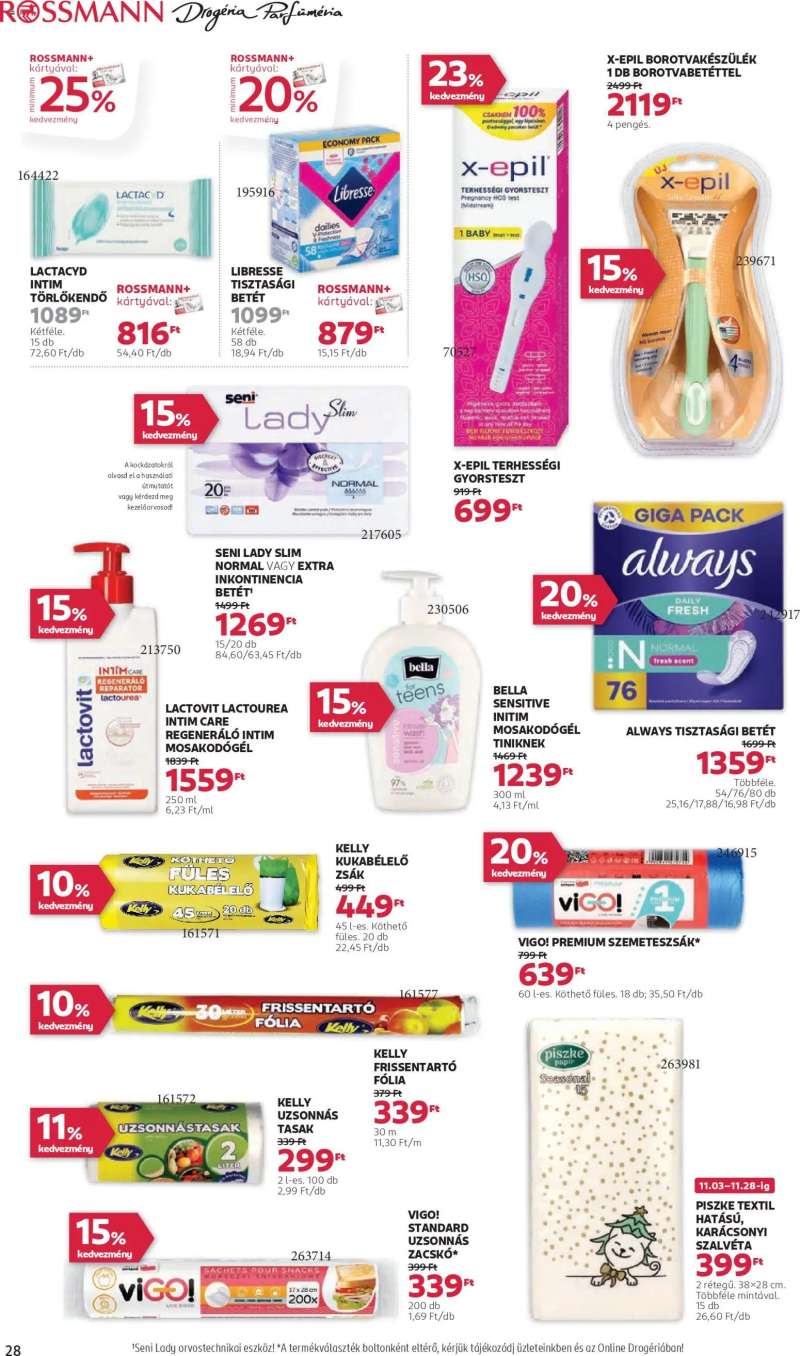 Rossmann Akciós újság Rossmann 30 oldal