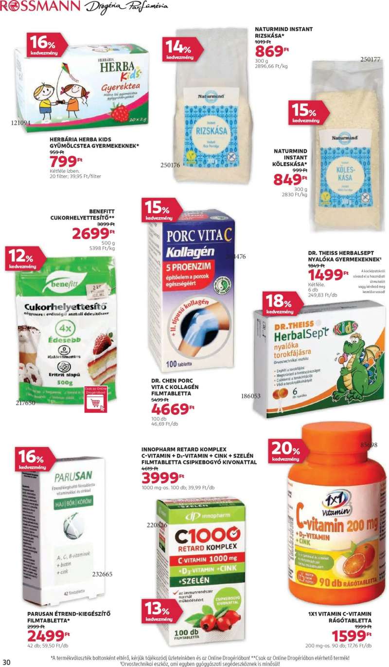 Rossmann Akciós újság Rossmann 32 oldal