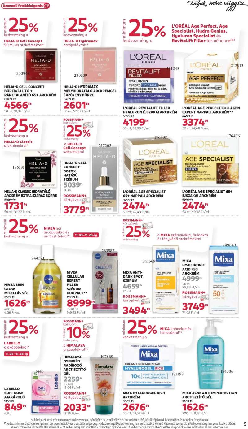 Rossmann Akciós újság Rossmann 5 oldal