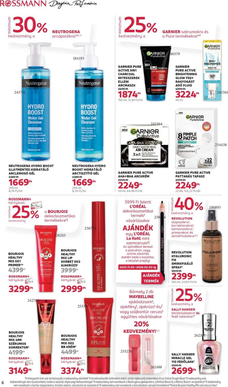Rossmann Akciós újság Rossmann 6 oldal