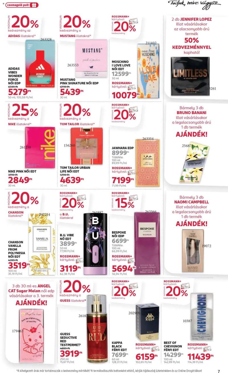 Rossmann Akciós újság Rossmann 7 oldal