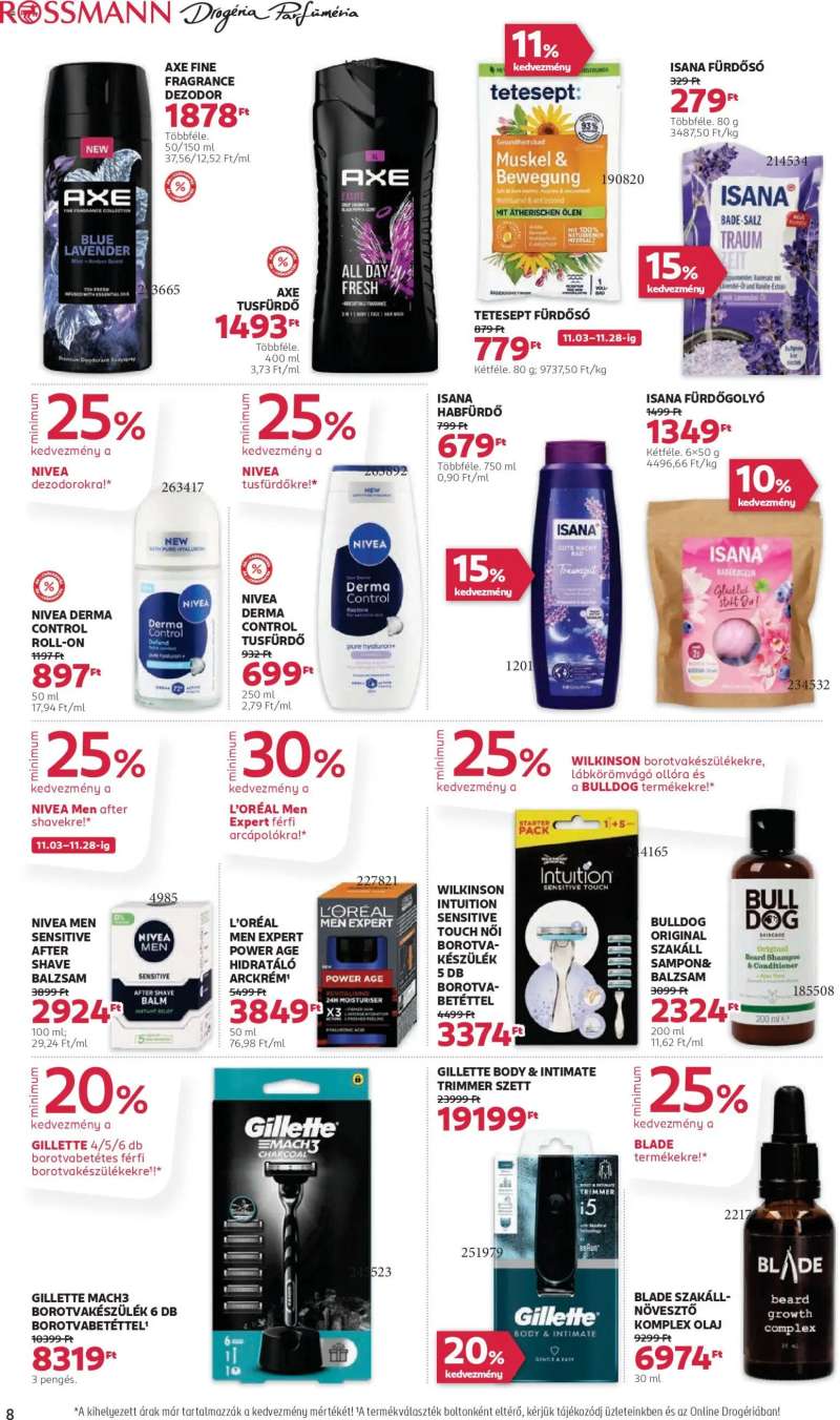 Rossmann Akciós újság Rossmann 8 oldal