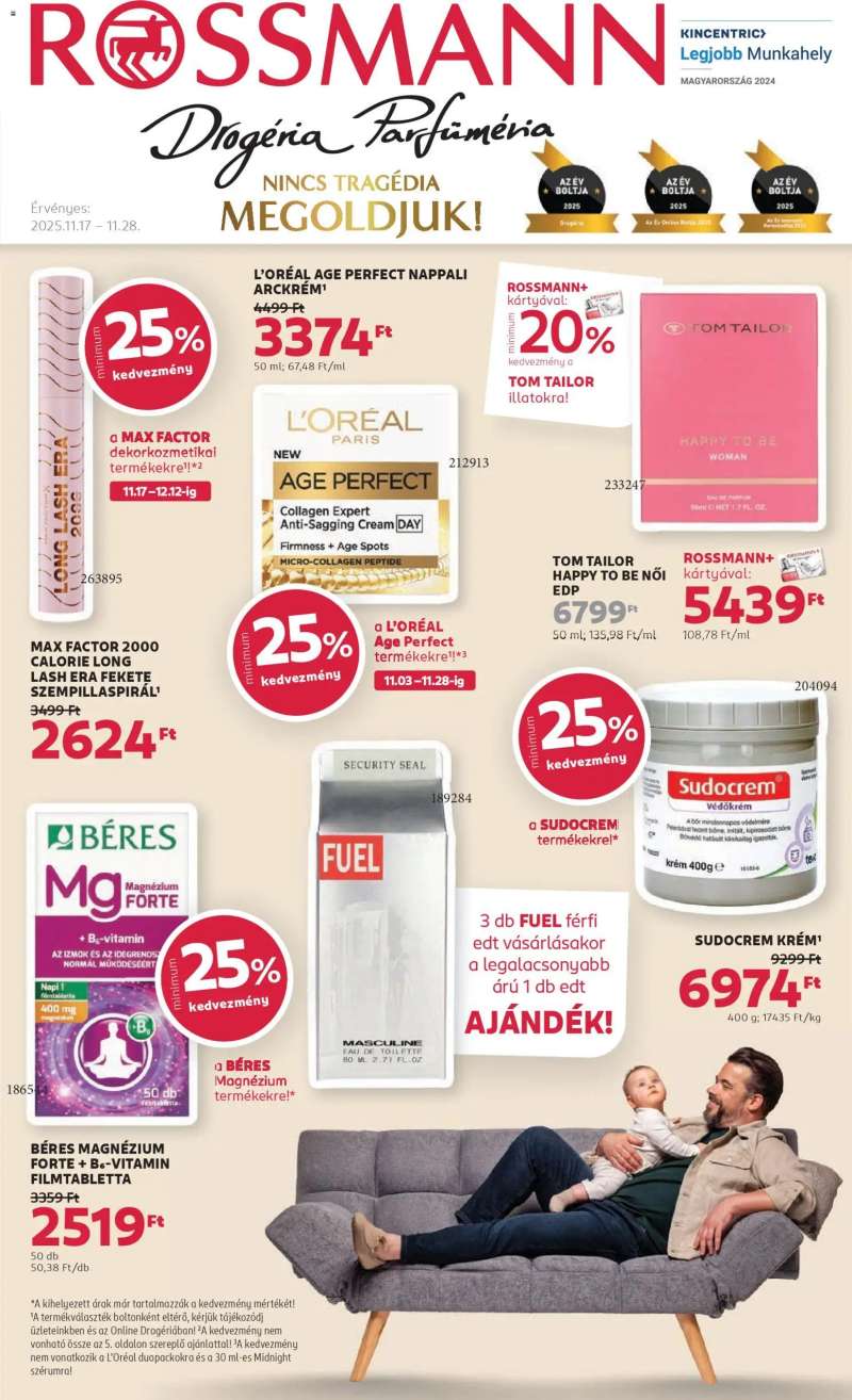 Rossmann Akciós újság Rossmann 1 oldal