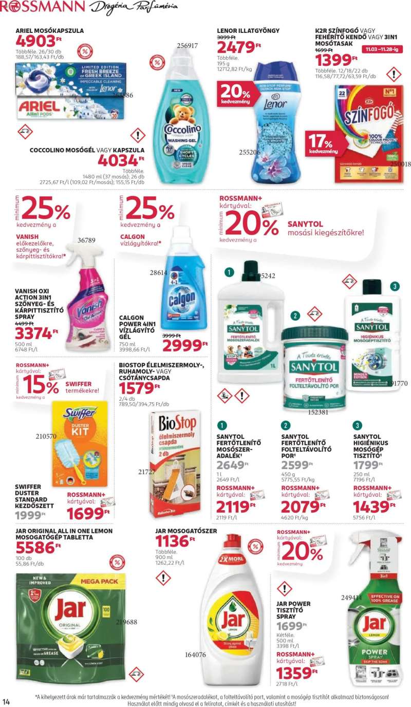 Rossmann Akciós újság Rossmann 16 oldal