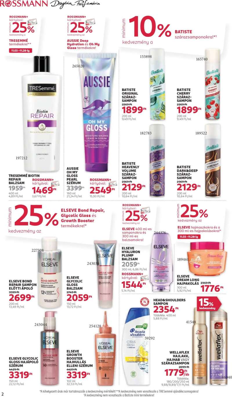 Rossmann Akciós újság Rossmann 2 oldal