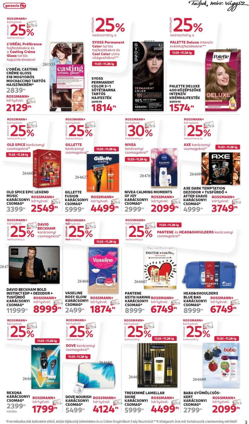 Rossmann Akciós újság Rossmann 3 oldal