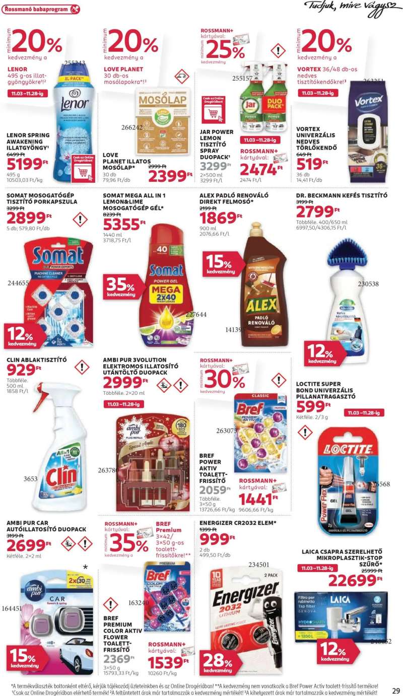 Rossmann Akciós újság Rossmann 33 oldal