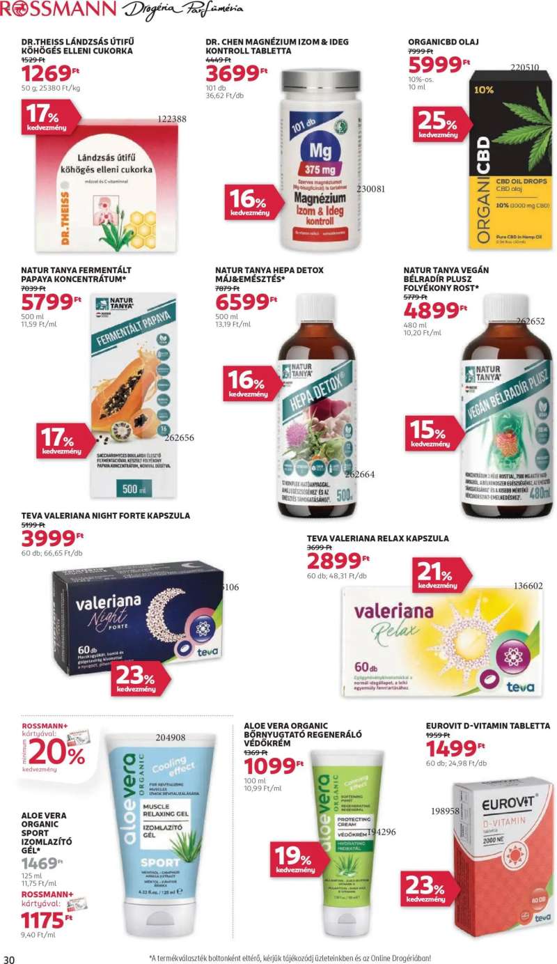 Rossmann Akciós újság Rossmann 34 oldal