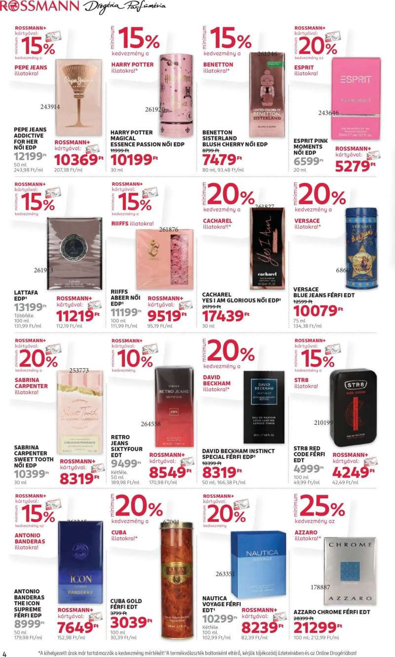 Rossmann Akciós újság Rossmann 4 oldal