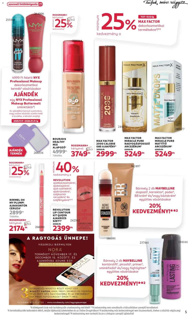 Rossmann Akciós újság Rossmann 5 oldal