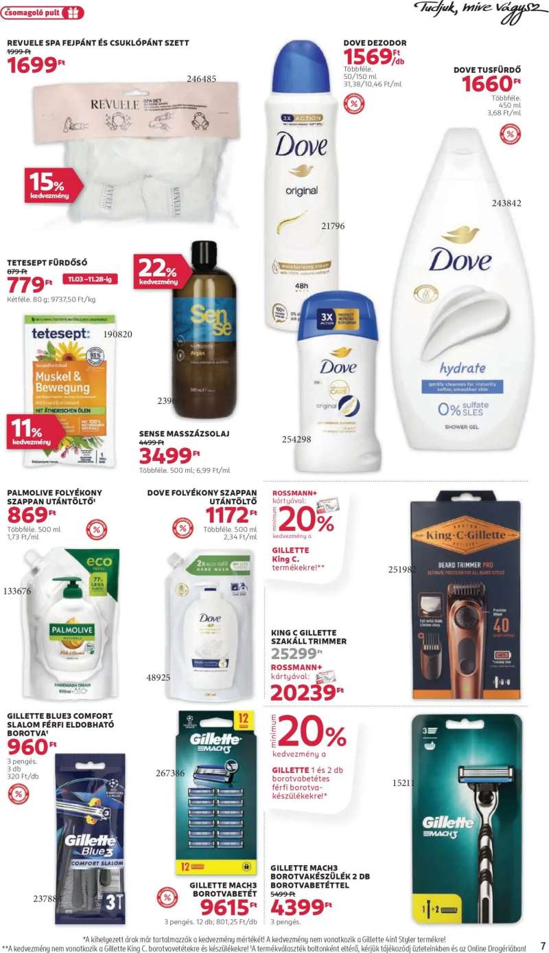 Rossmann Akciós újság Rossmann 7 oldal