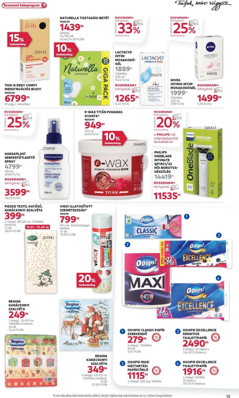 Rossmann Akciós újság Rossmann 15 oldal