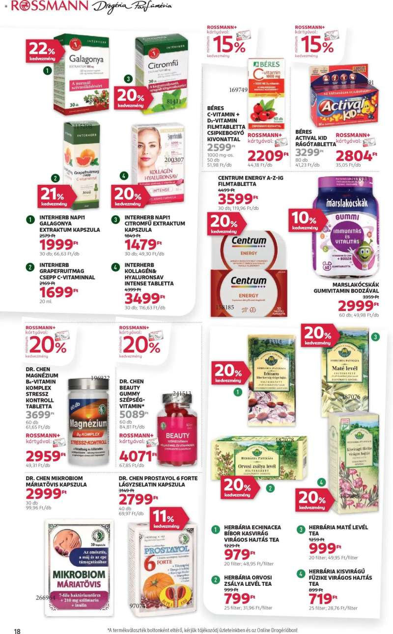 Rossmann Akciós újság Rossmann 20 oldal
