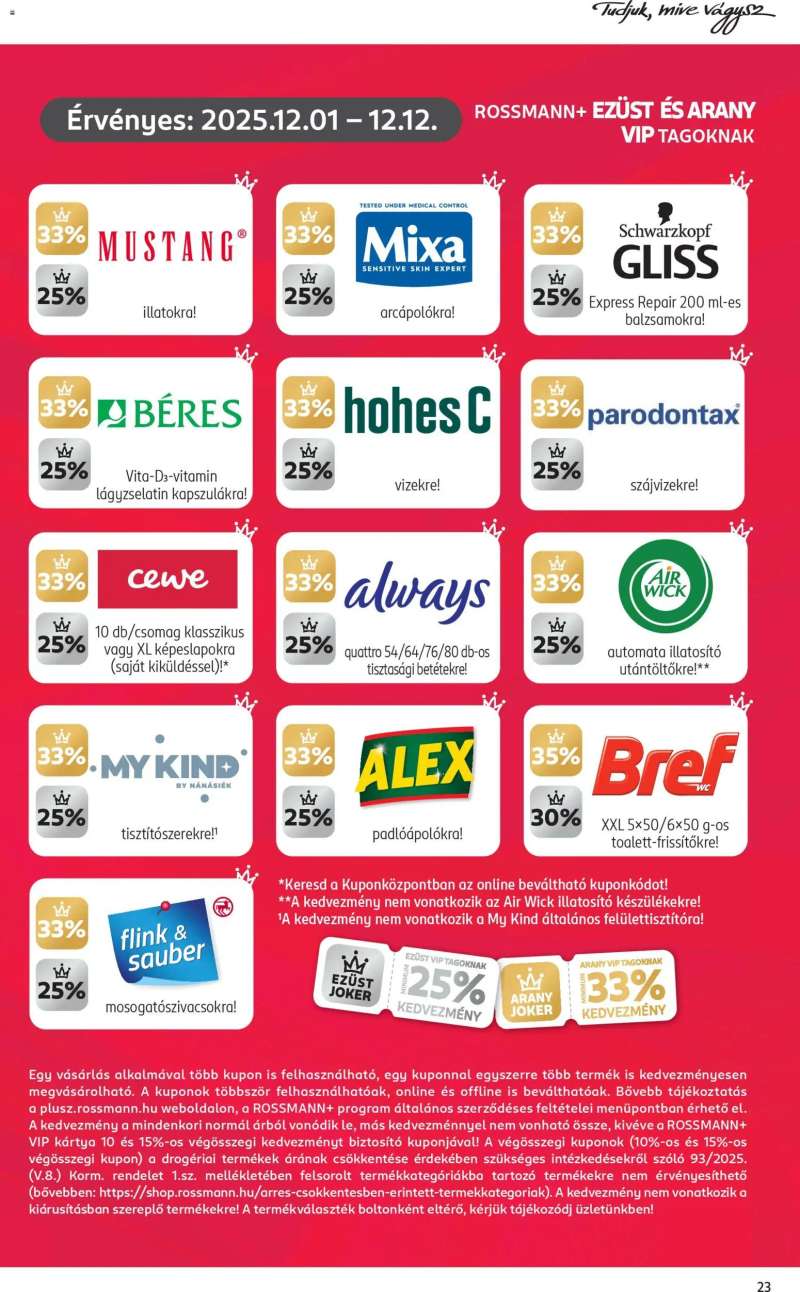 Rossmann Akciós újság Rossmann 25 oldal