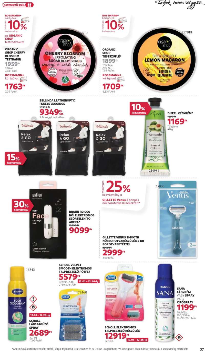 Rossmann Akciós újság Rossmann 29 oldal