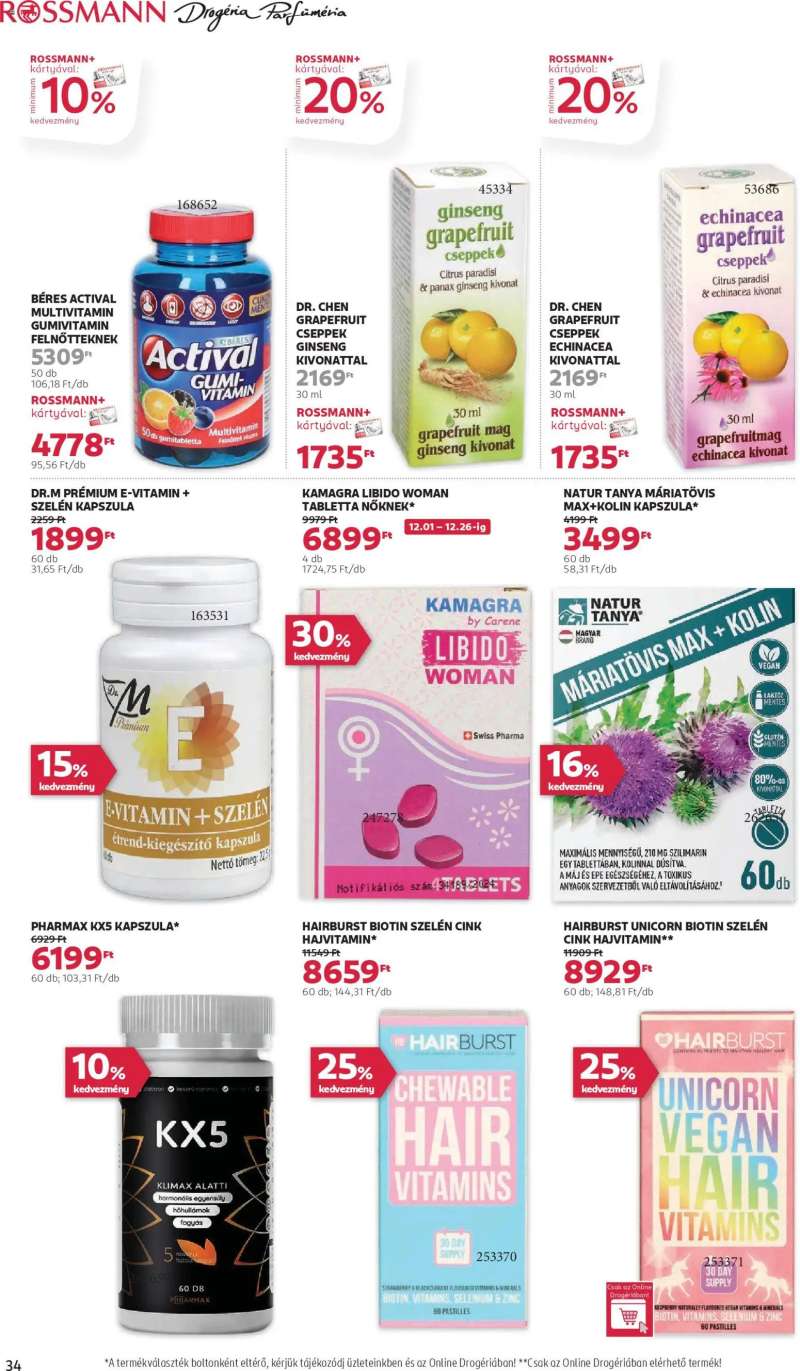 Rossmann Akciós újság Rossmann 38 oldal