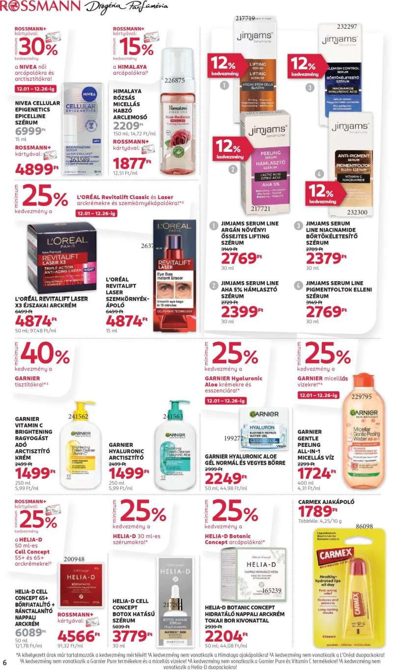 Rossmann Akciós újság Rossmann 6 oldal