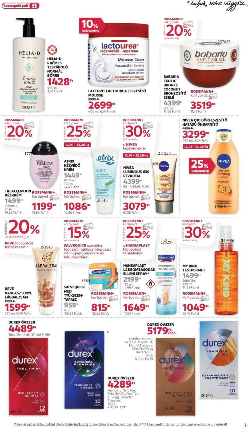 Rossmann Akciós újság Rossmann 7 oldal