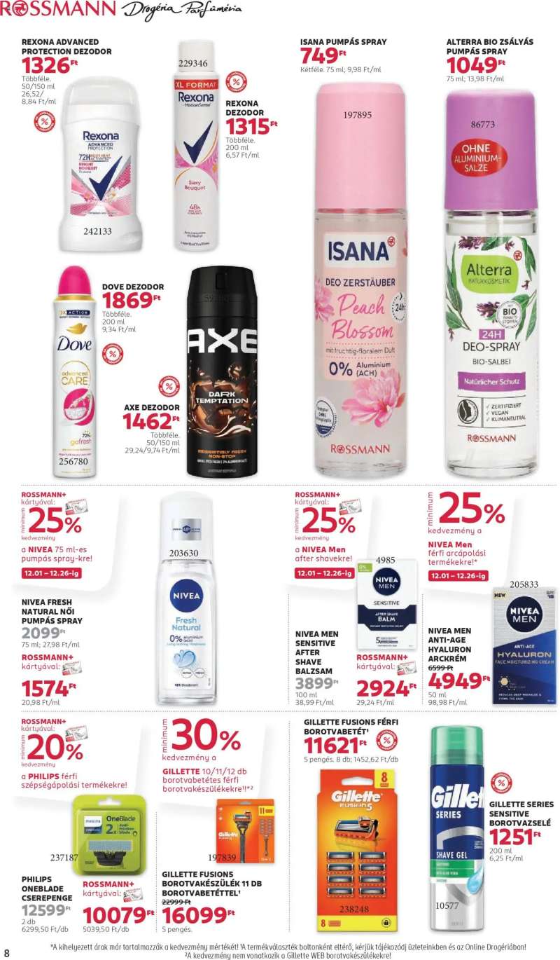 Rossmann Akciós újság Rossmann 8 oldal