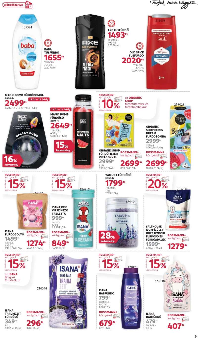 Rossmann Akciós újság Rossmann 9 oldal