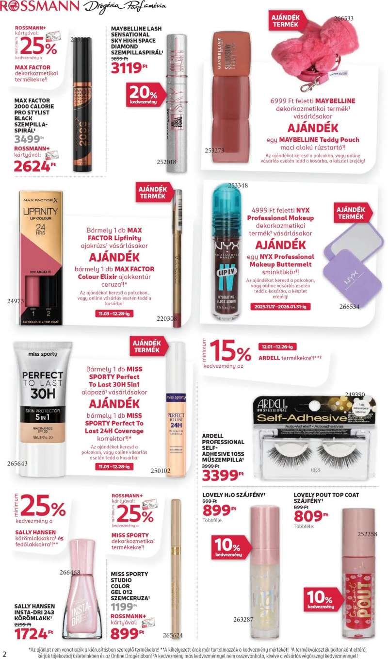 Rossmann Akciós újság Rossmann 2 oldal