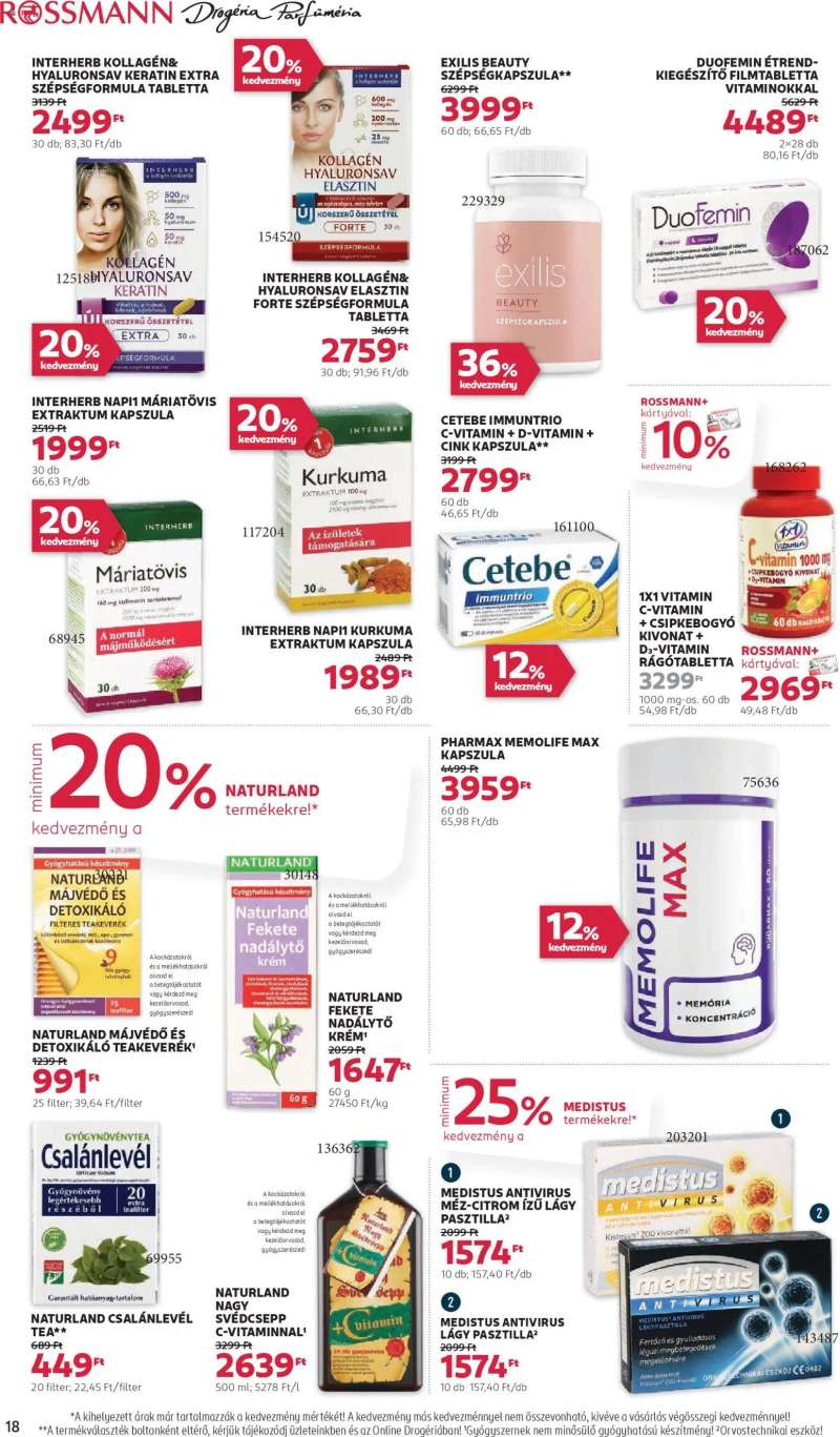 Rossmann Akciós újság Rossmann 20 oldal