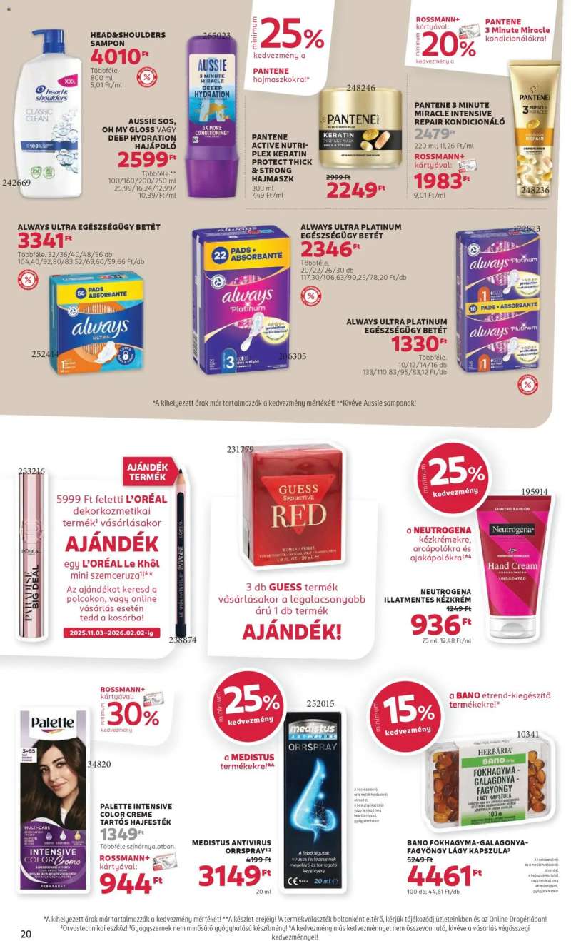 Rossmann Akciós újság Rossmann 22 oldal