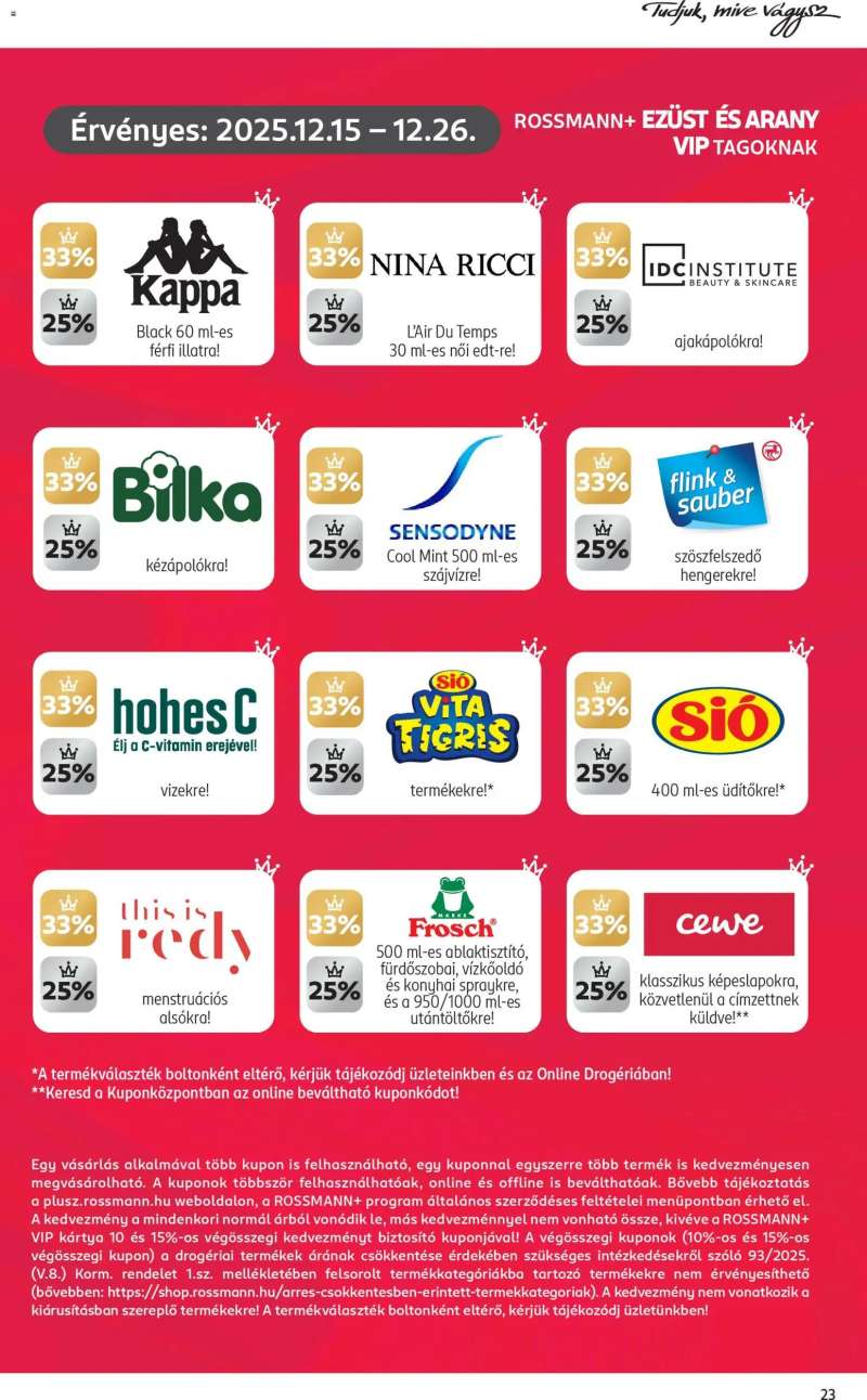Rossmann Akciós újság Rossmann 25 oldal