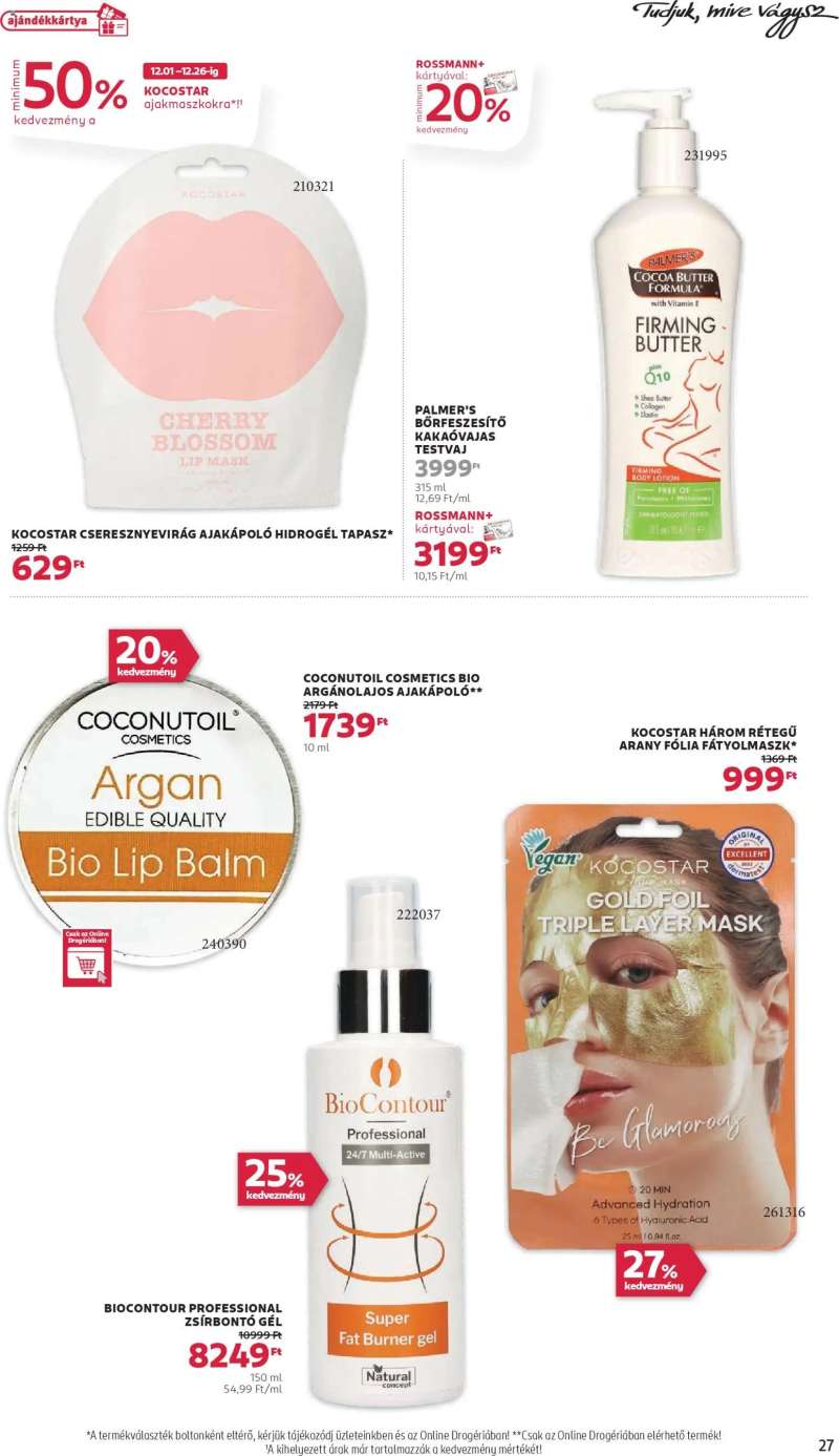 Rossmann Akciós újság Rossmann 29 oldal