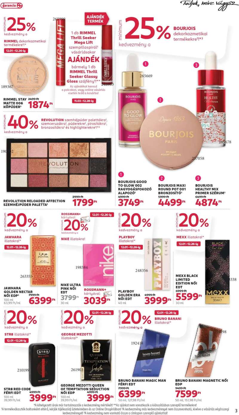 Rossmann Akciós újság Rossmann 3 oldal