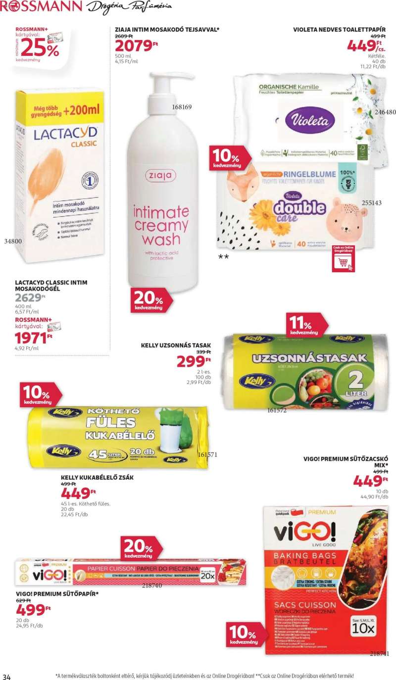 Rossmann Akciós újság Rossmann 38 oldal