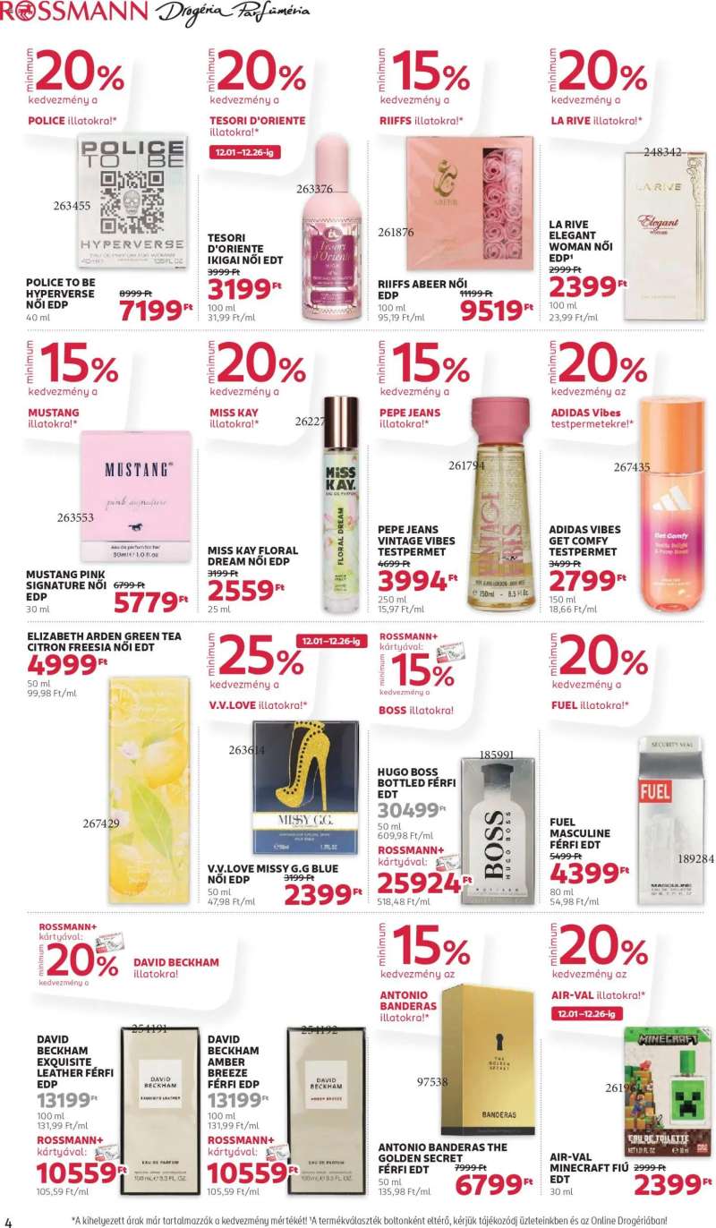 Rossmann Akciós újság Rossmann 4 oldal